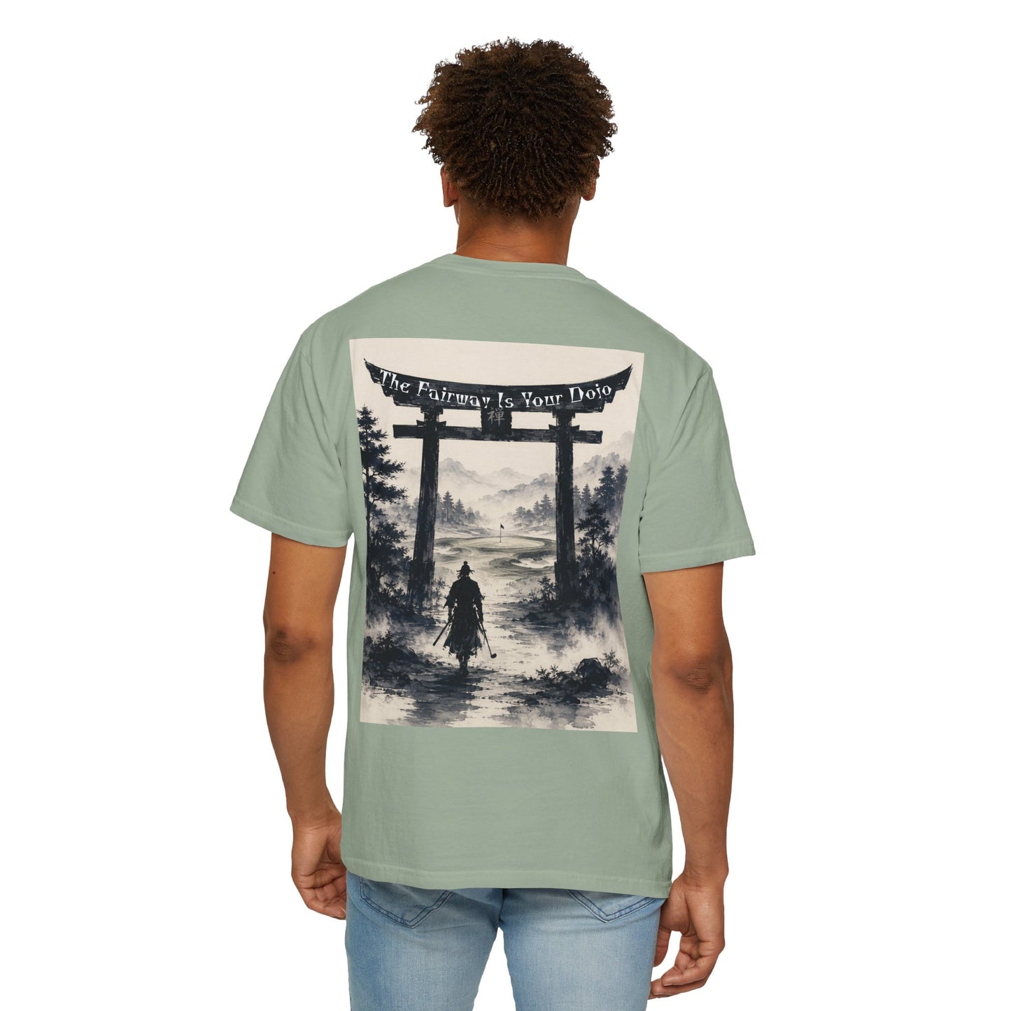 Samurai Torii T-Shirt — "The Fairway Is Your Dojo" Graphic Tee