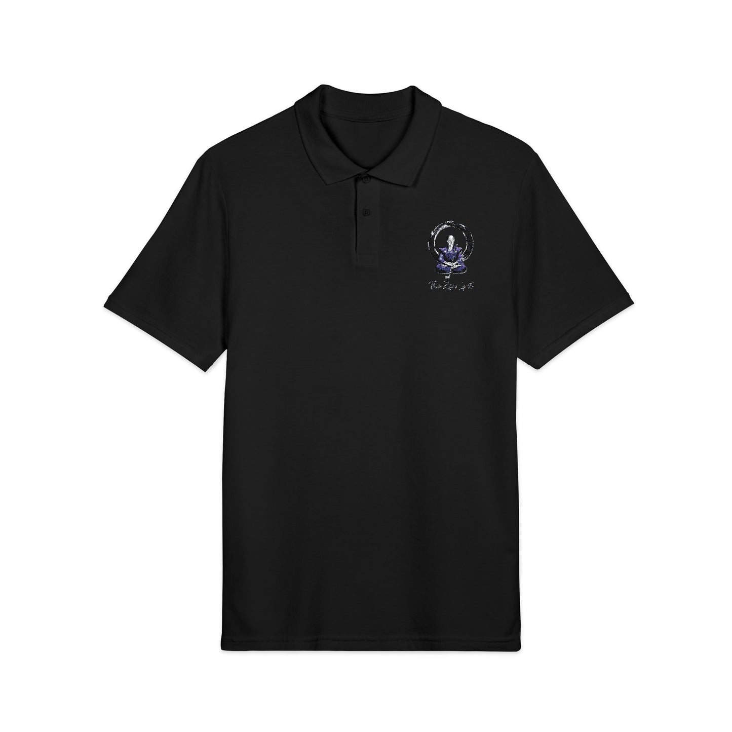 Zen Spot Golf Custom Zen Samurai Golfer Enso Circle "The Zen Spot" Polo