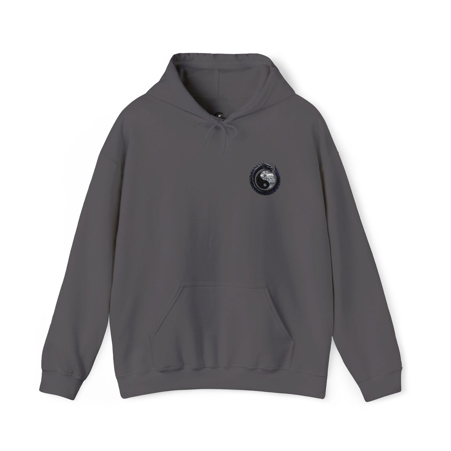 Zen Spot Golf Custom Gildan Yin Yang Golf Ball Dragon Hoodie Minimalist Emblem Sweatshirt