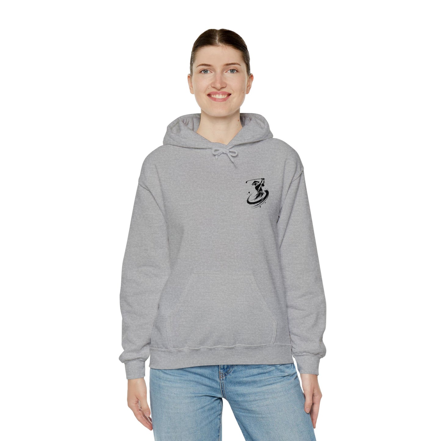Brush Stroke Kendo Samurai Golf Swing Hoodie