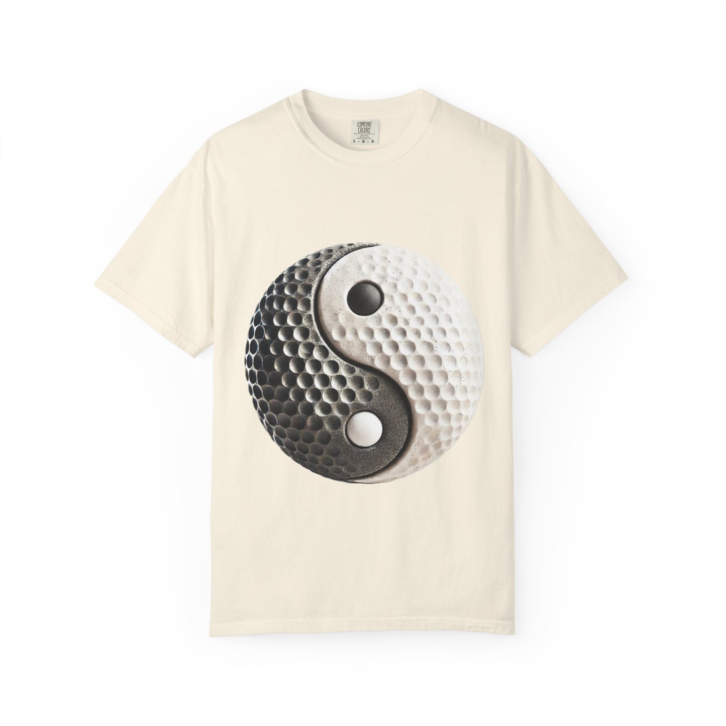 Zen Spot Golf Custom Stone Yin Yang Golf Ball Graphic T-Shirt