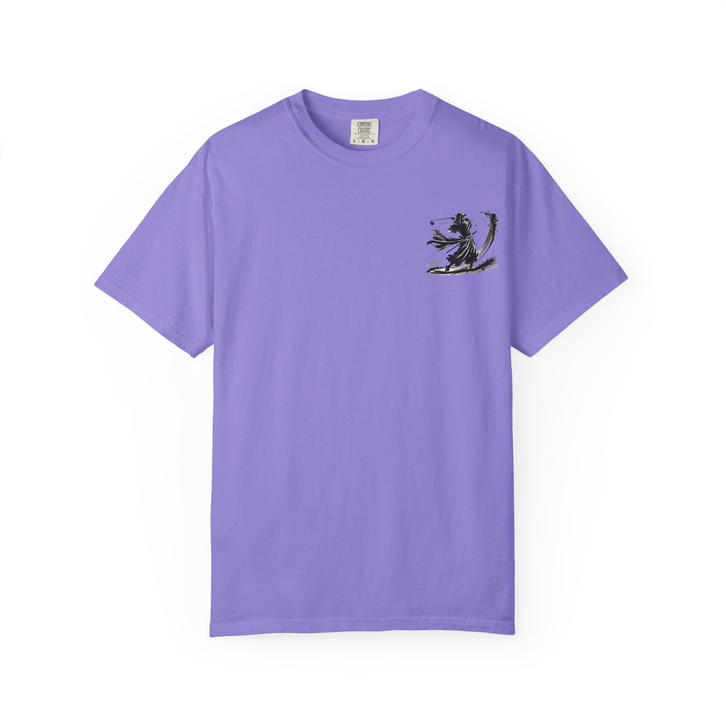 Zen Spot Golf Custom Samurai Golfer Brushstroke Graphic T-Shirt