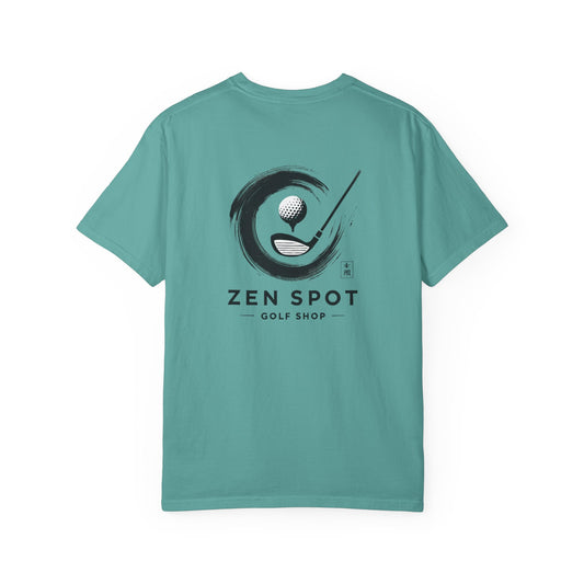 Zen Spot Customized Comfort Colors "Zen Spot Golf" Logo T-Shirt