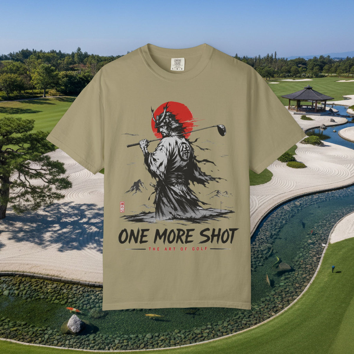 Golf Samurai T-Shirt — "One More Shot" Graphic Tee