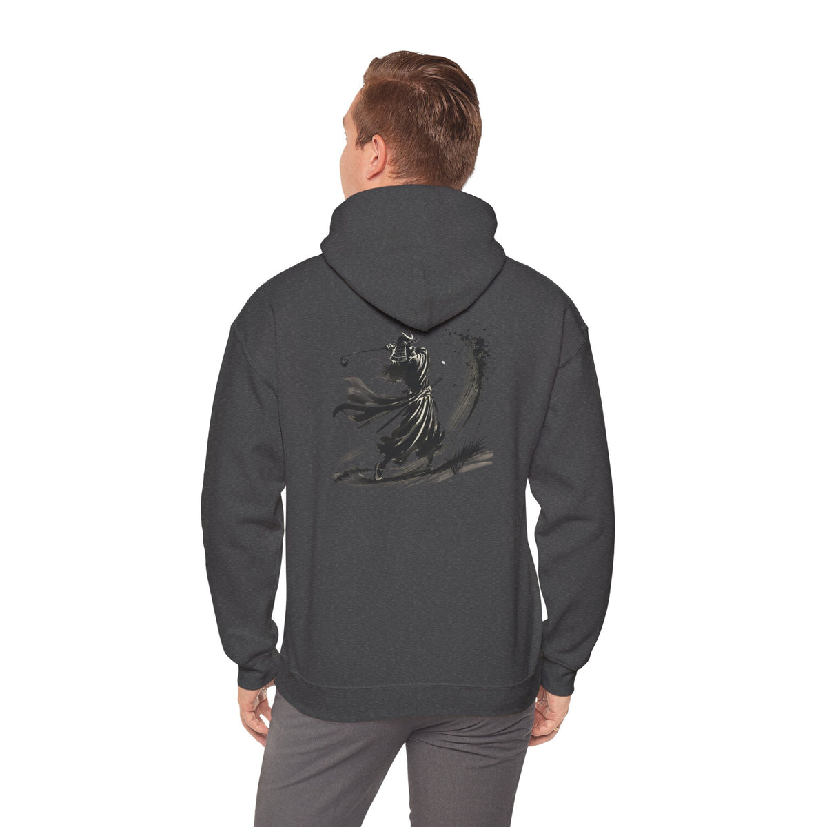 BrushStroke Samurai Bunker Blast Back Print Hoodie