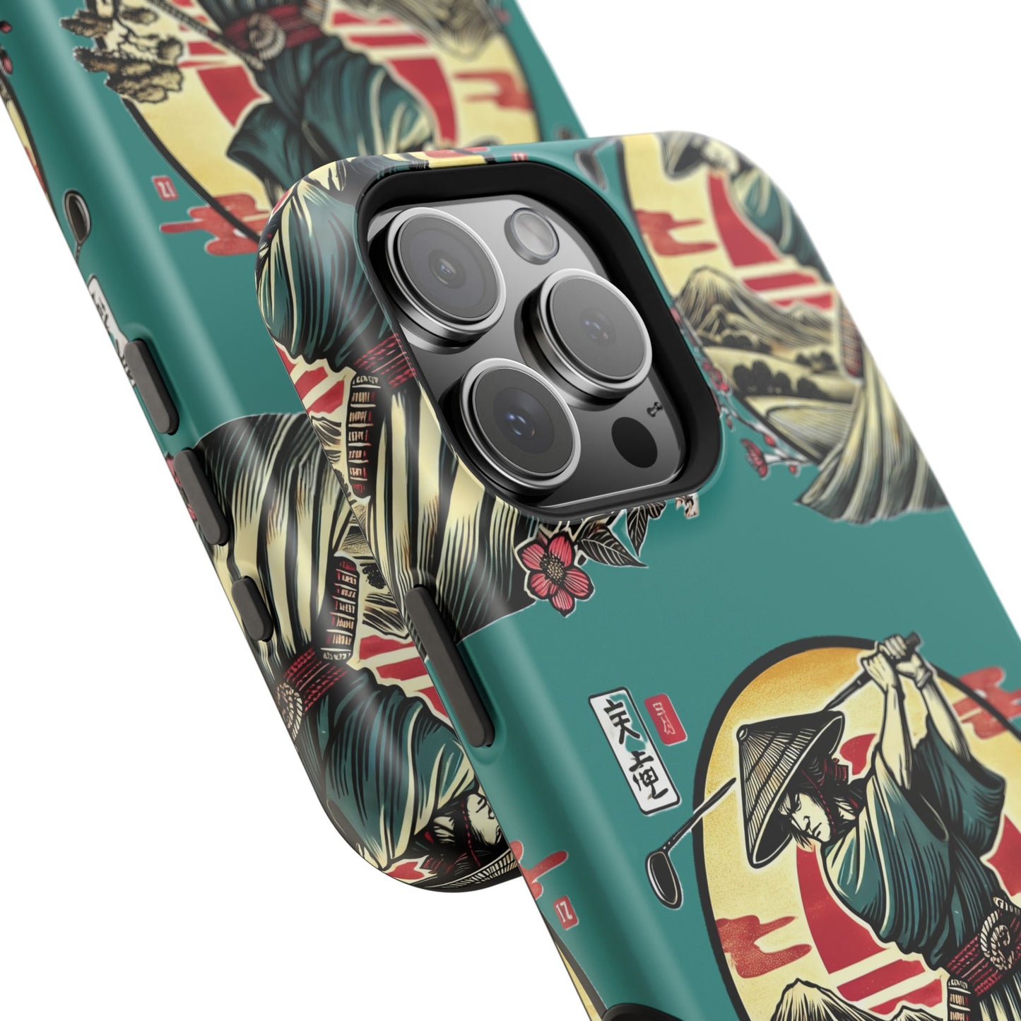 Zen Spot Customized Samurai Golfer Phone Case — Magnetic Impact-Resistant Protective Cover
