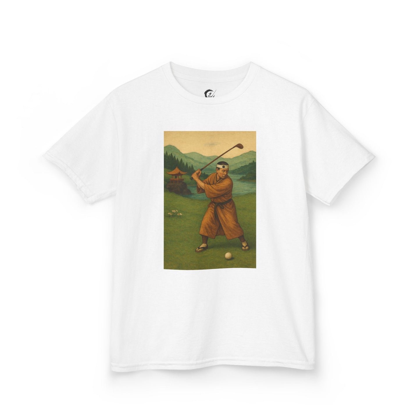 Zen Spot Golf Custom Vintage Golfer Kids Graphic T‑Shirt