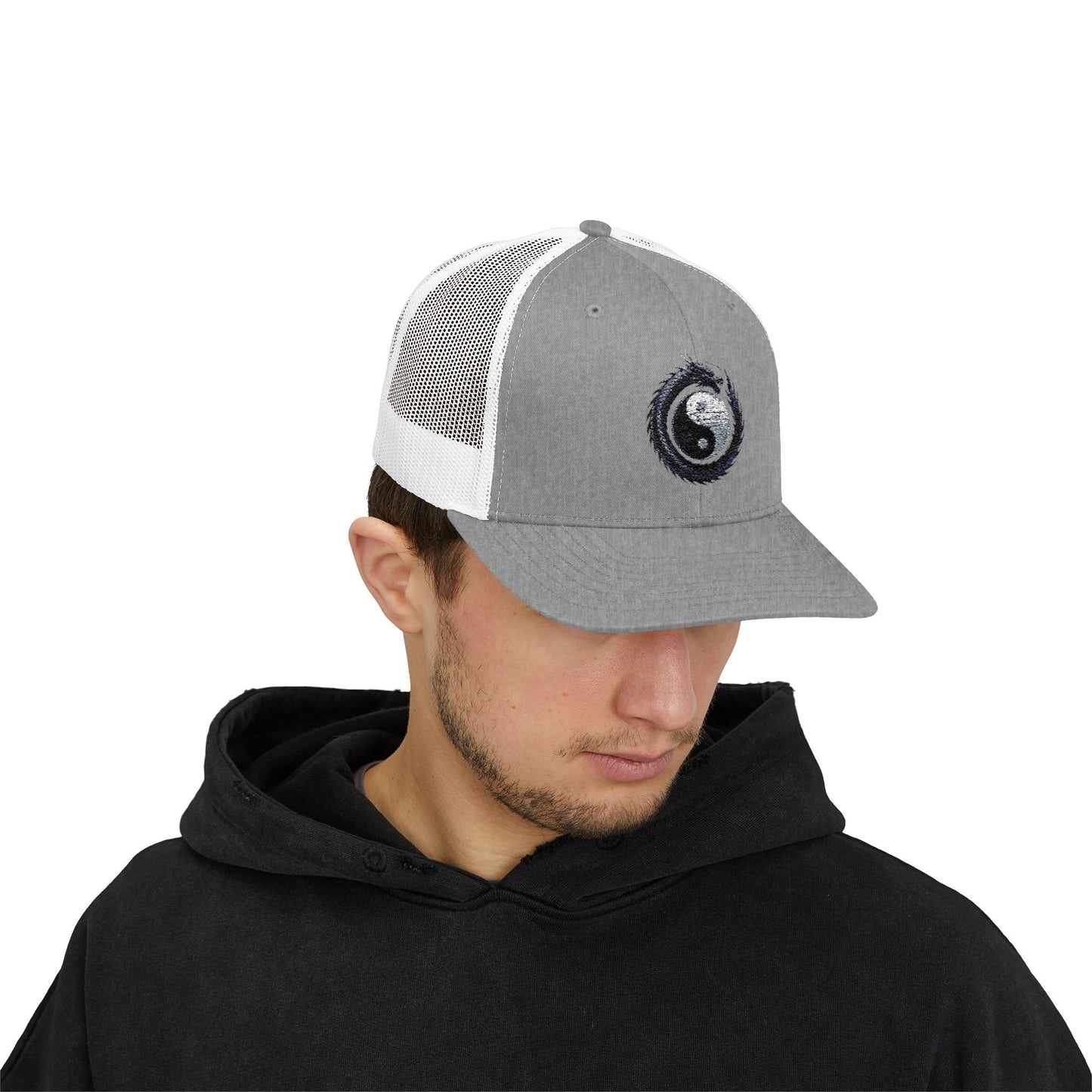 Zen Spot Golf Custom Yin Yang Dragon Embroidered Trucker Hat