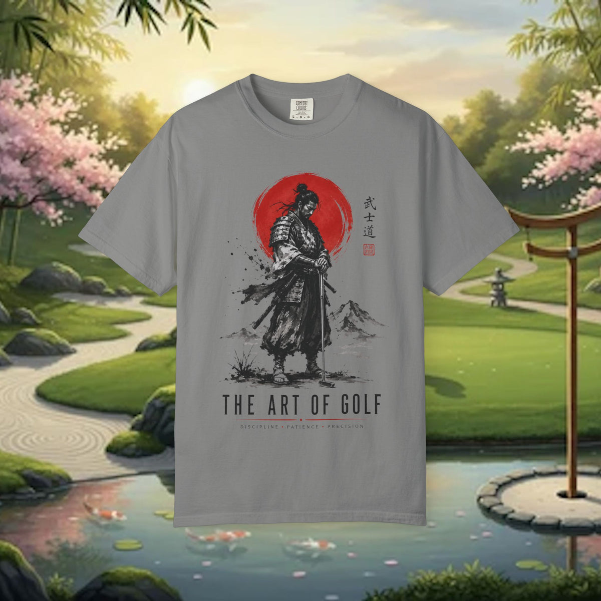Samurai Golf T-Shirt — "The Art of Golf" Zen Golfing Tee
