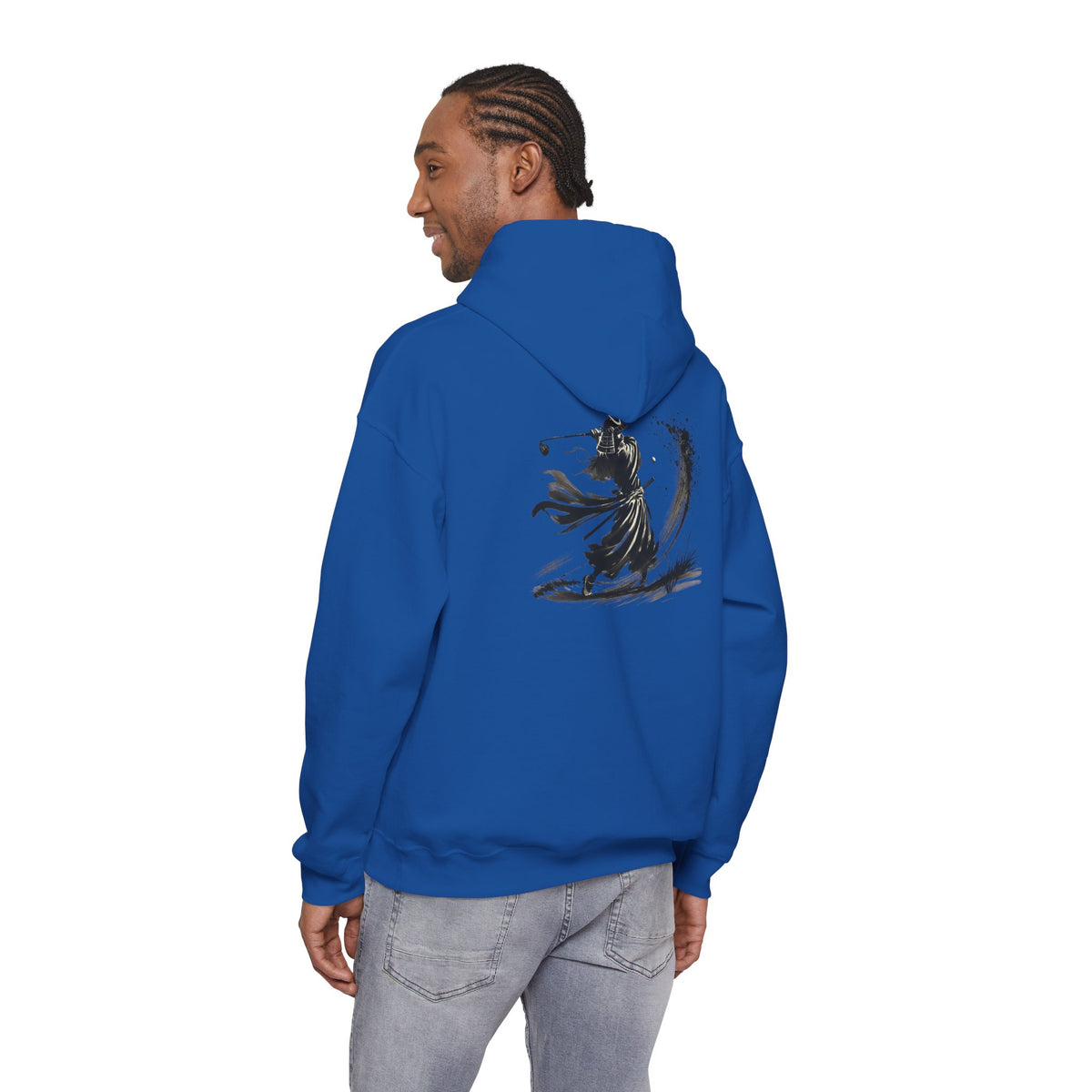 BrushStroke Samurai Bunker Blast Back Print Hoodie