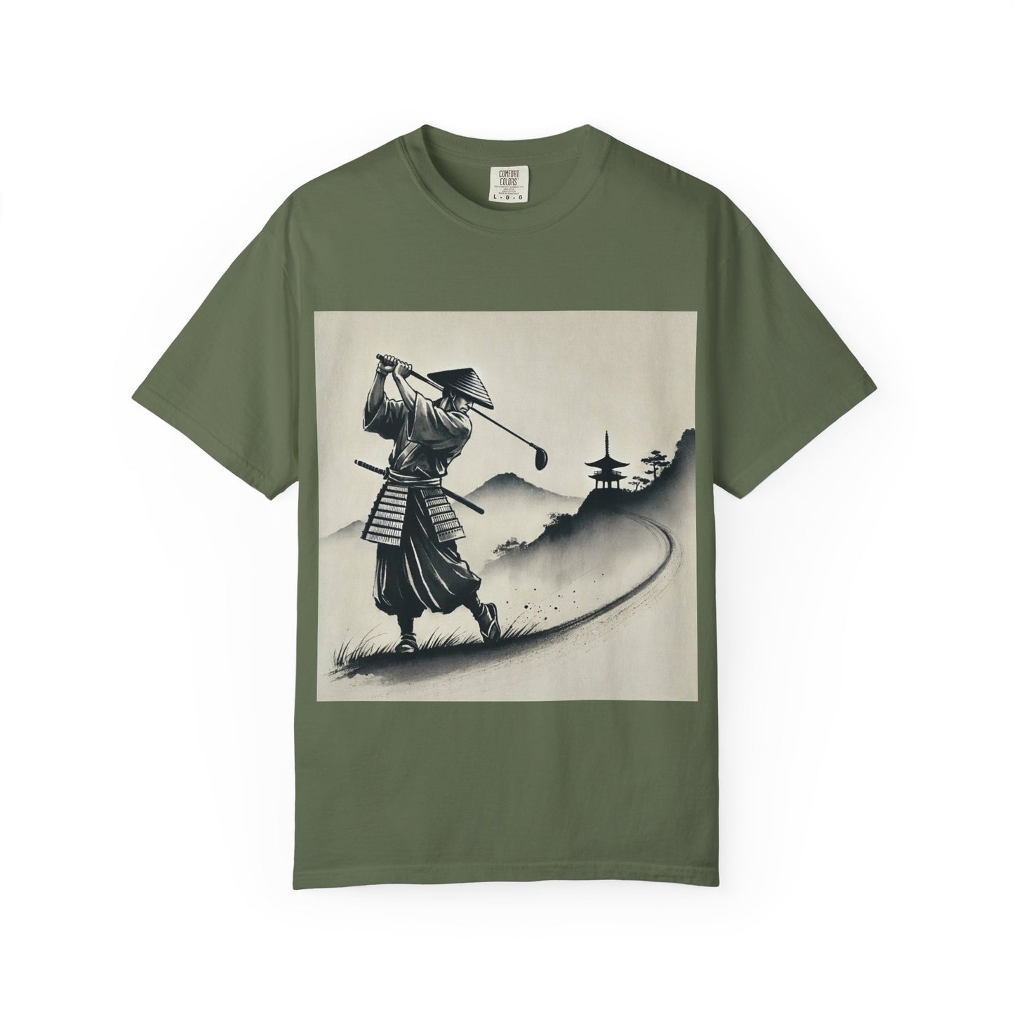 Samurai Golf T-Shirt — Vintage Japanese Golf Warrior Art