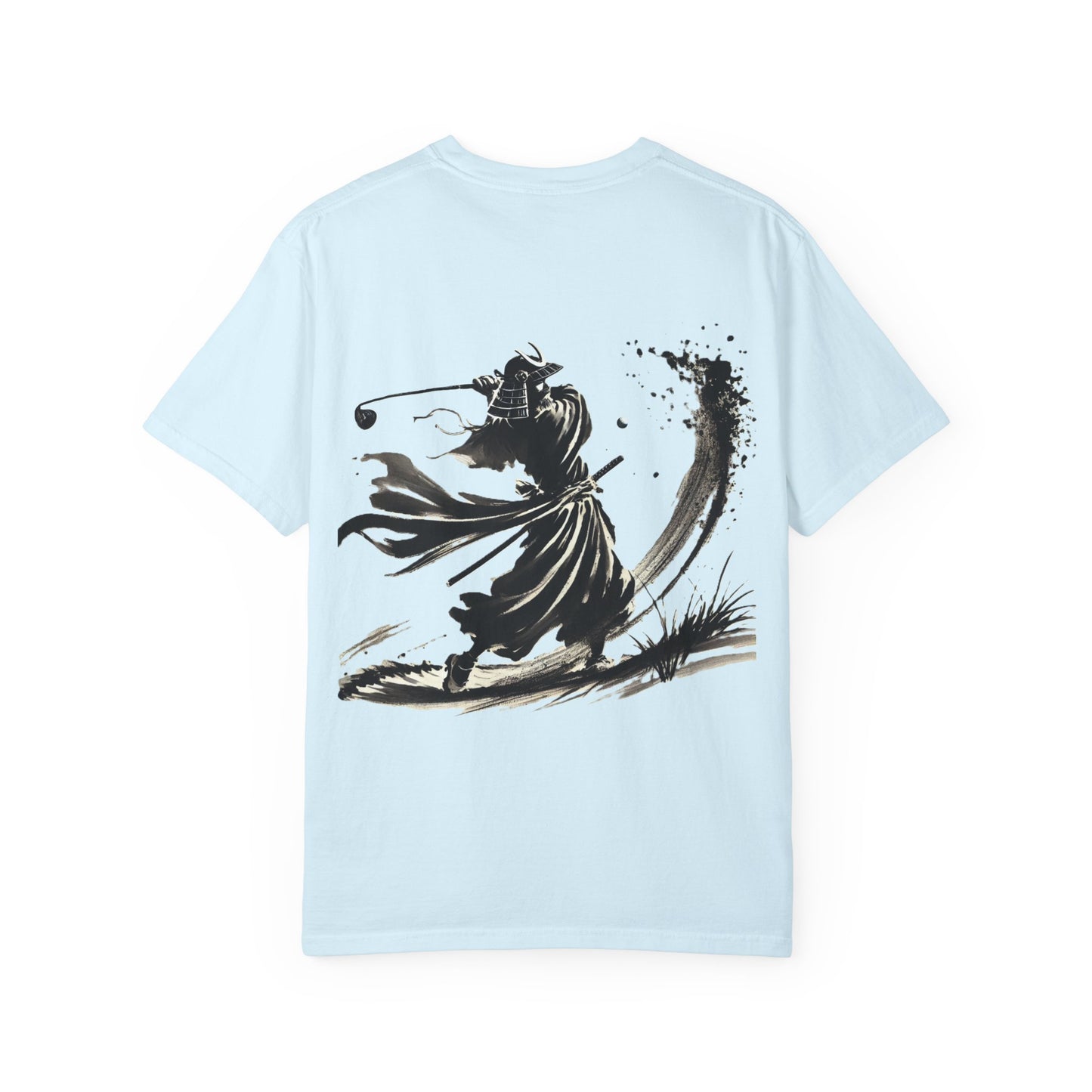 Zen Spot Golf Custom Samurai Golfer Brushstroke Graphic T-Shirt