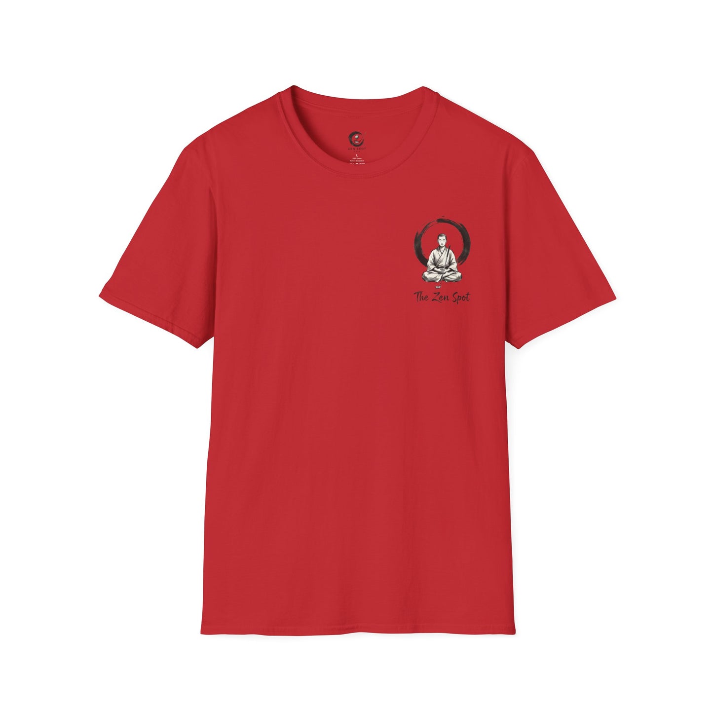 Zen Spot Golf Custom Gildan Zen Buddha Golfer Enso Circle illustration "The Zen Spot" logo T-Shirt