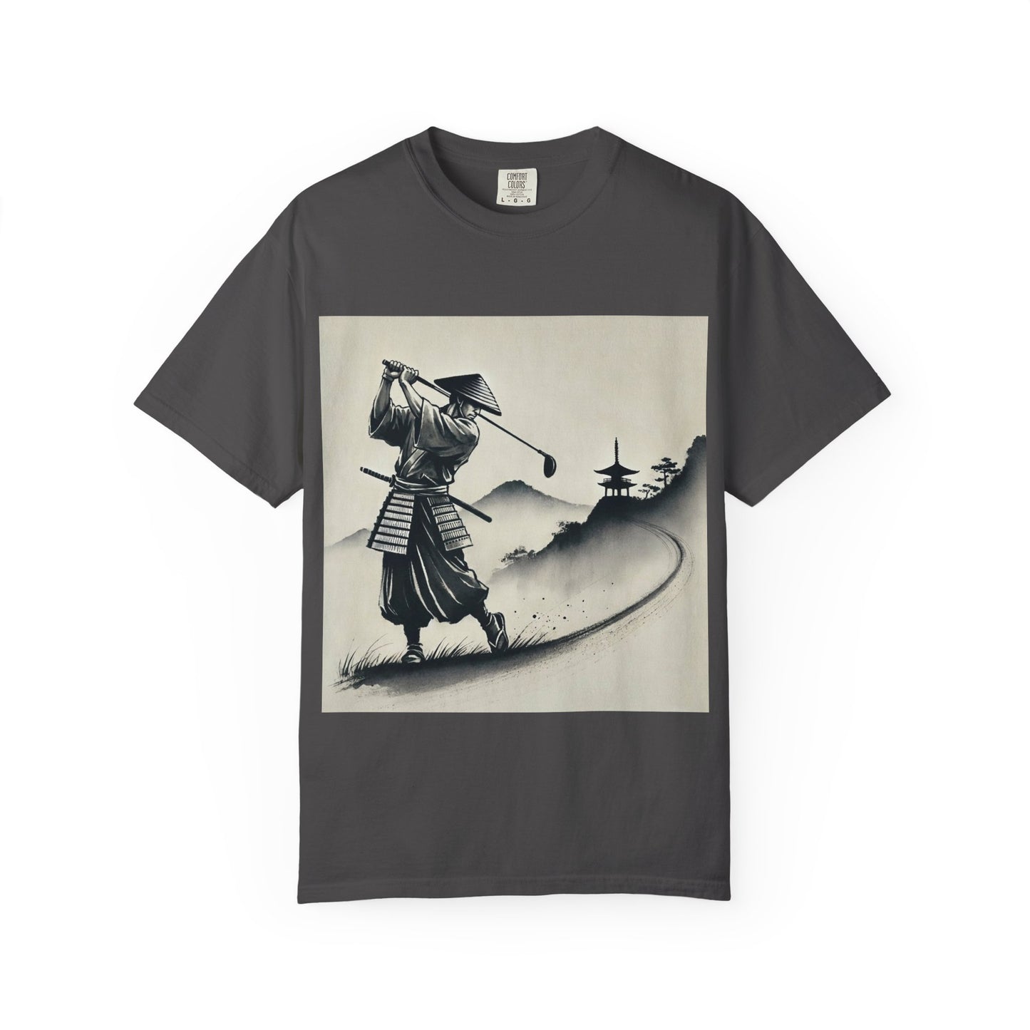 Samurai Golf T-Shirt — Vintage Japanese Golf Warrior Art