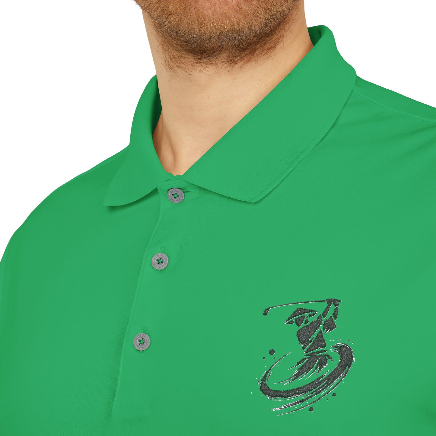 Zen Spot Golf Custom Polo Zanshin Samurai Golfer