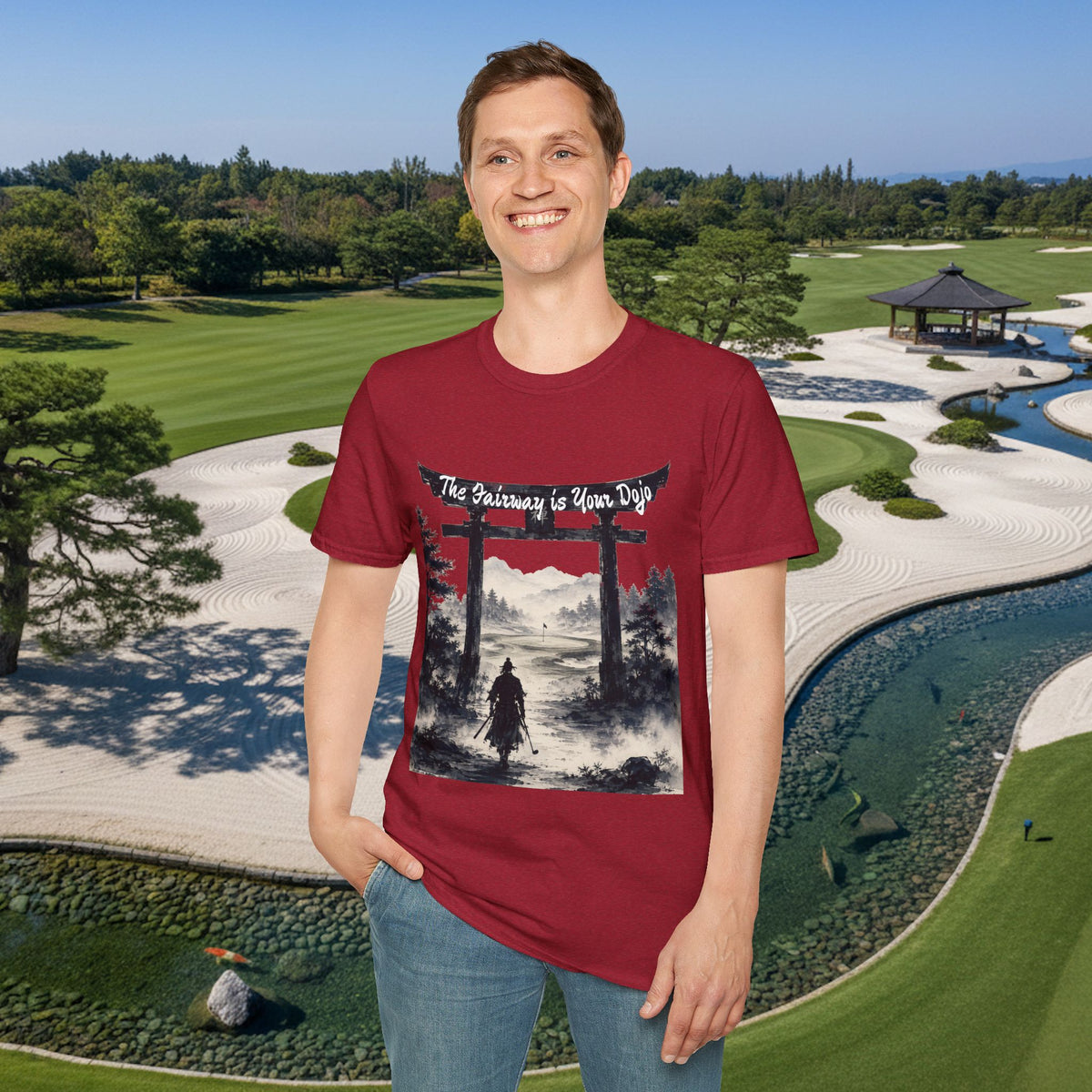 "The fairway is your dojo" Golf Samurai Zen Golf Design Tee