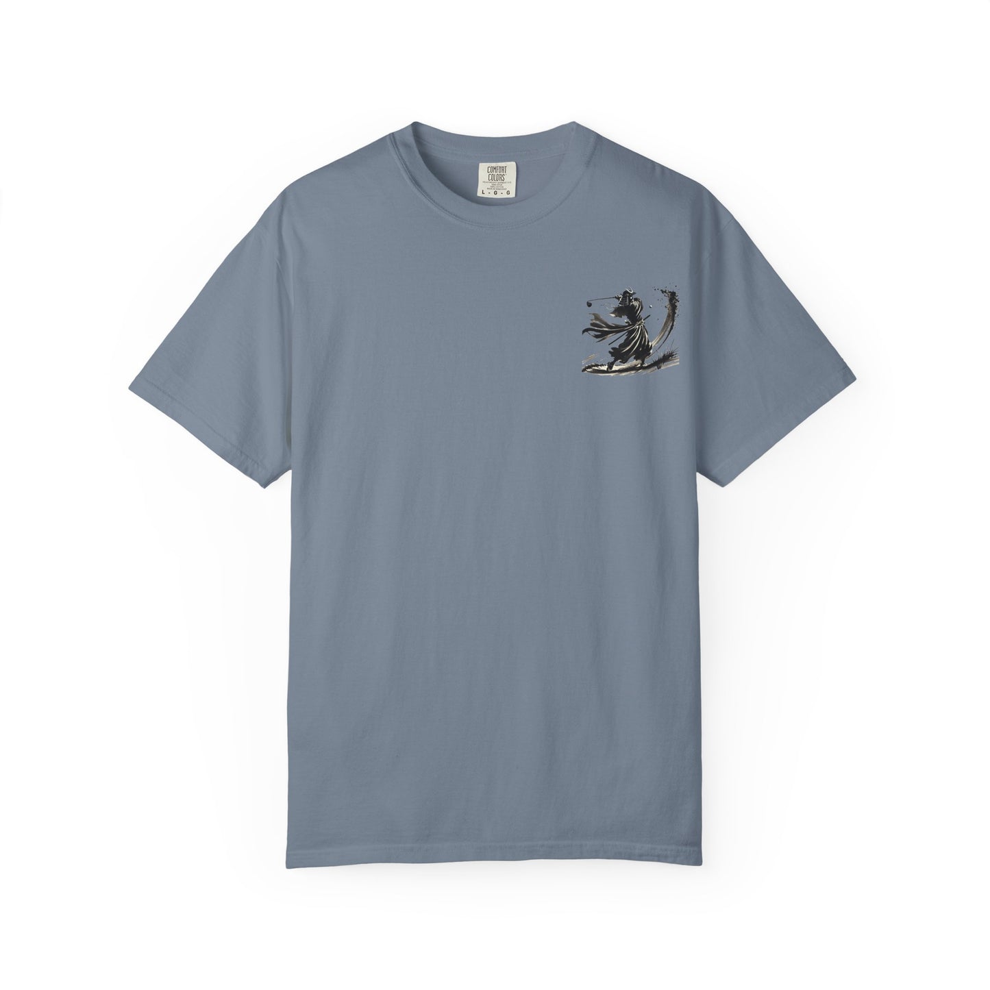 Zen Spot Golf Custom Samurai Golfer Brushstroke Graphic T-Shirt
