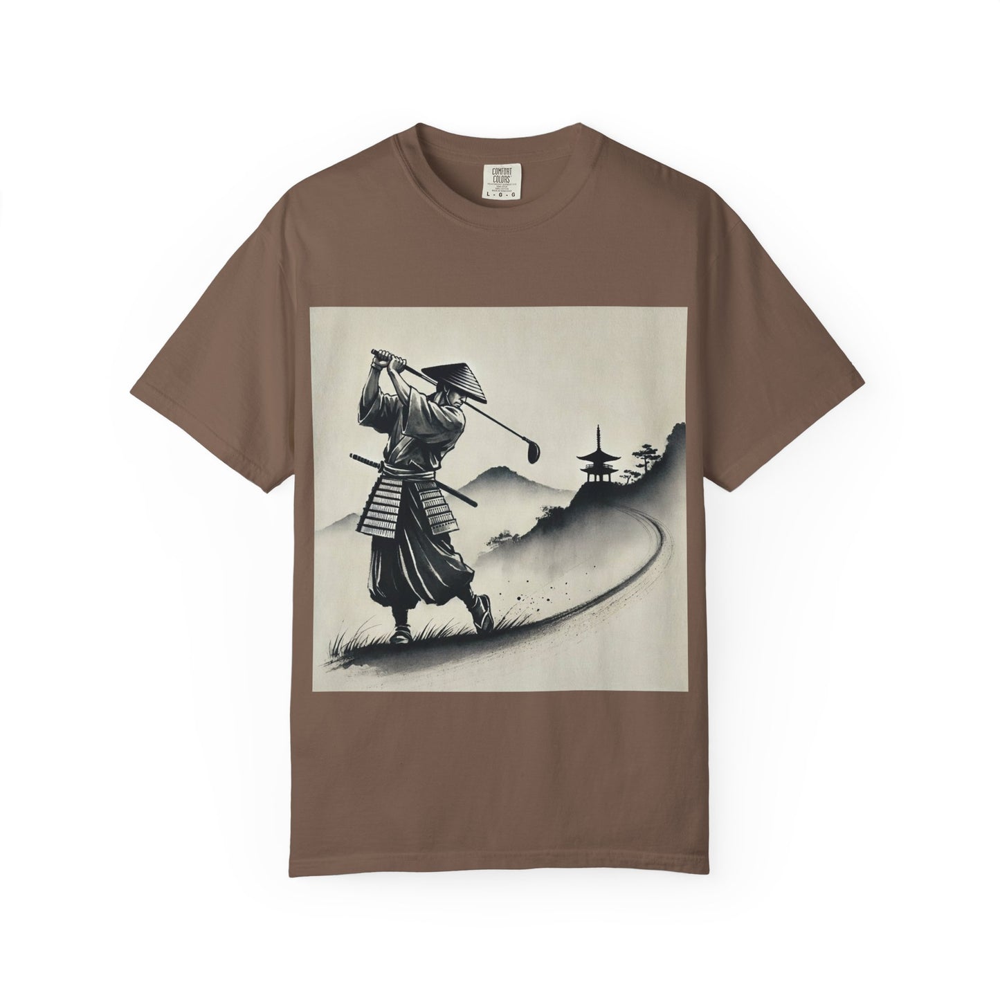 Samurai Golf T-Shirt — Vintage Japanese Golf Warrior Art