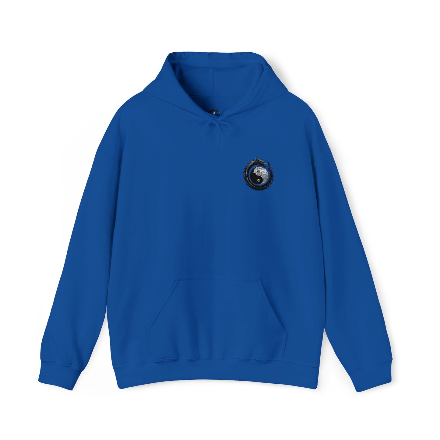 Zen Spot Golf Custom Gildan Yin Yang Golf Ball Dragon Hoodie Minimalist Emblem Sweatshirt