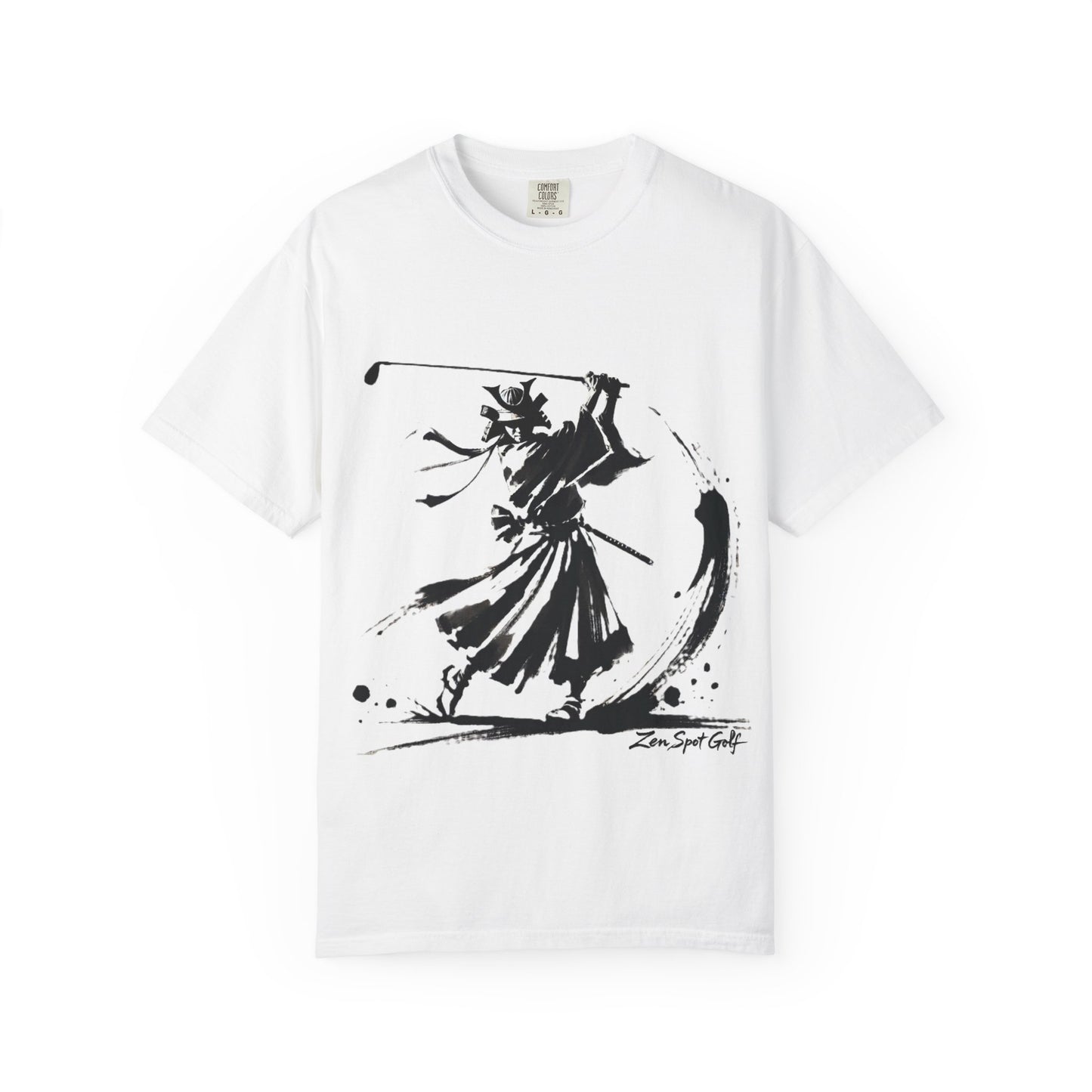 Zen Spot Golf Custom Samurai Brushstroke T-Shirt