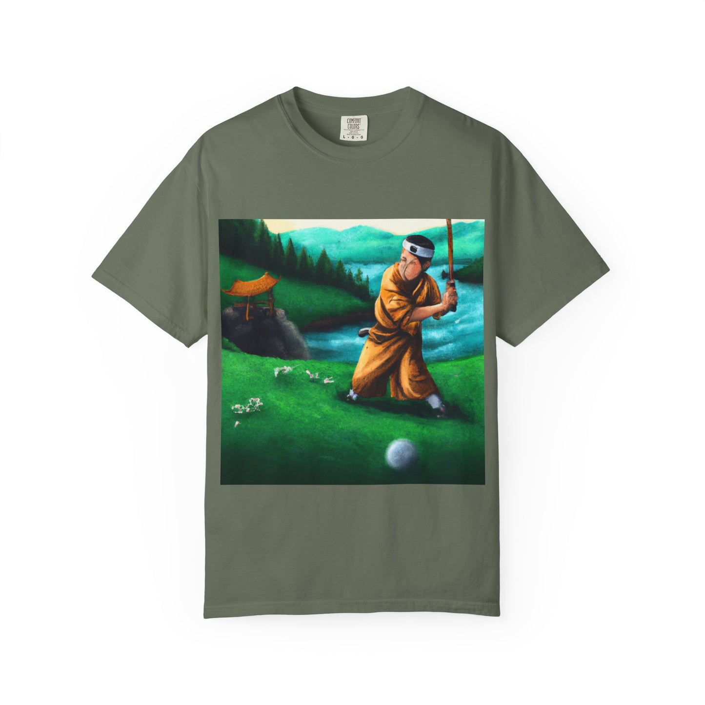 Golf Meditation T-Shirt — Vintage Golfer Art Tee
