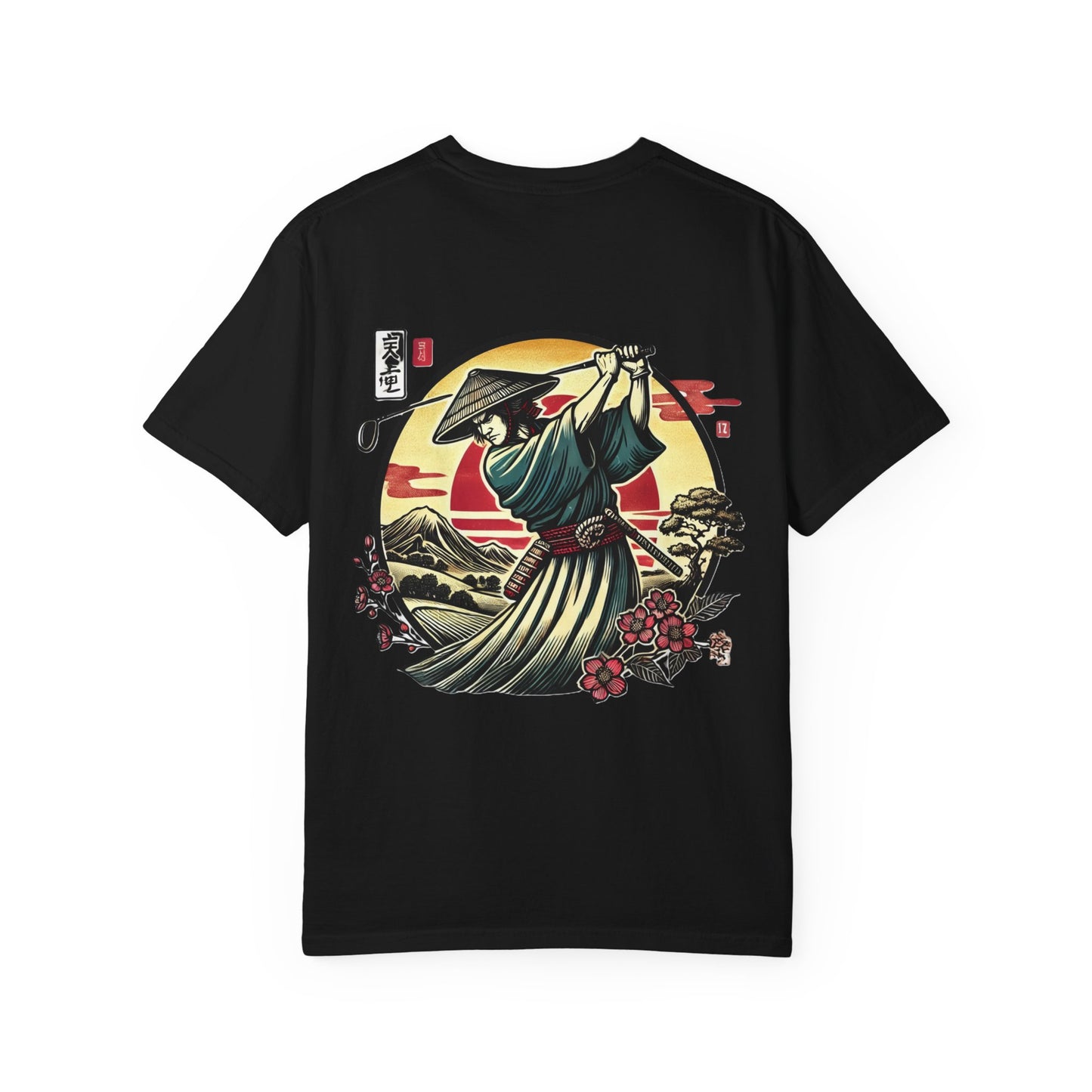 Samurai Sunset T-Shirt — Japanese Warrior Graphic Tee