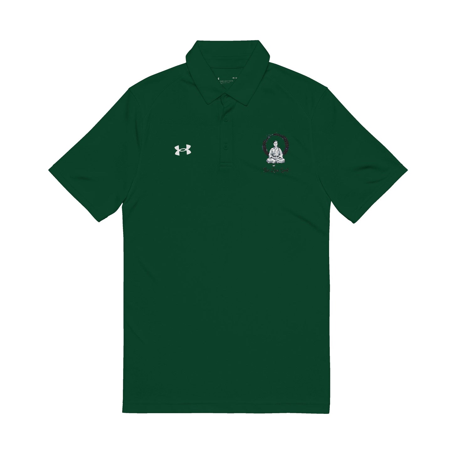 Zen Spot Golf Custom Embroidered Enso Circle Monk Golfer Polo
