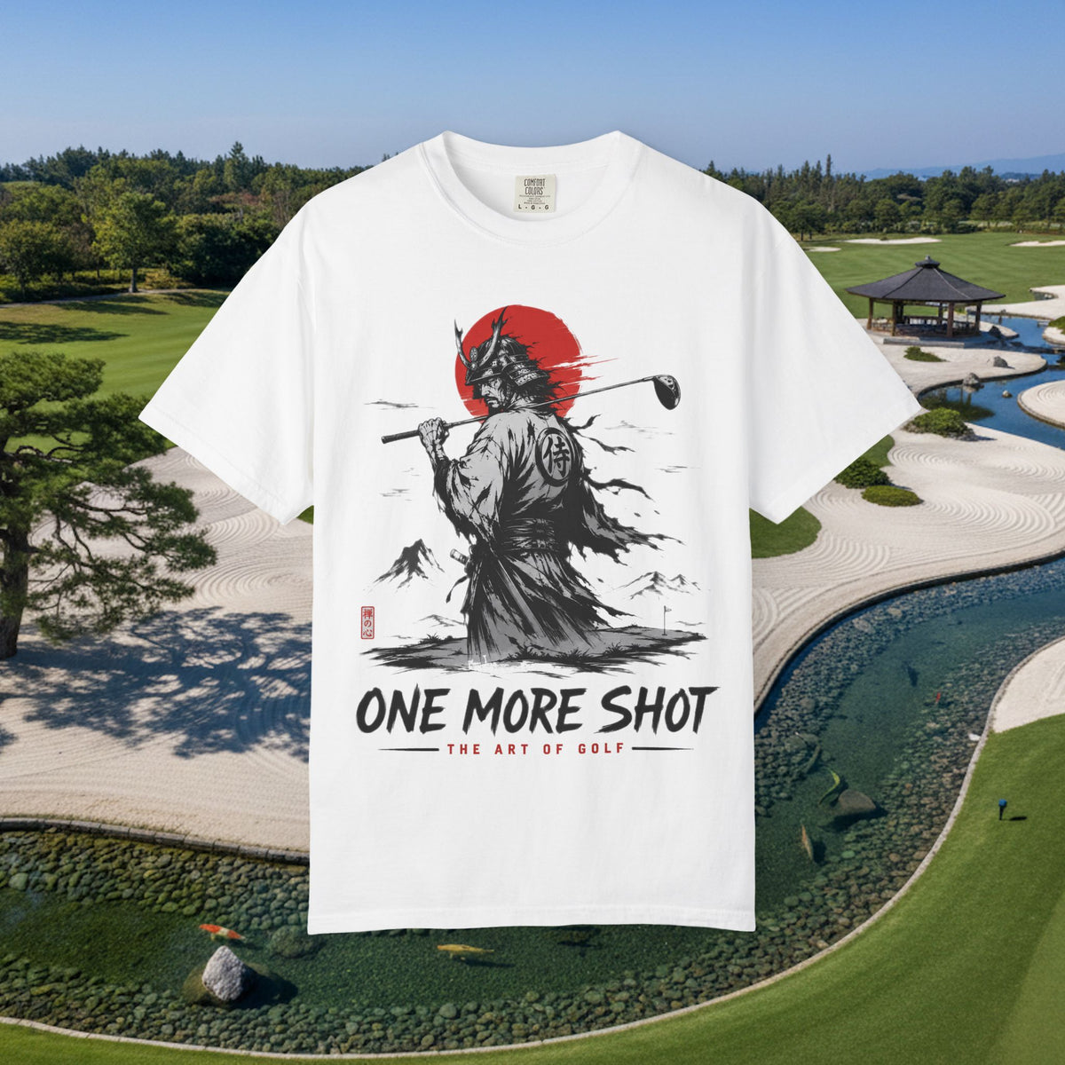Golf Samurai T-Shirt — "One More Shot" Graphic Tee
