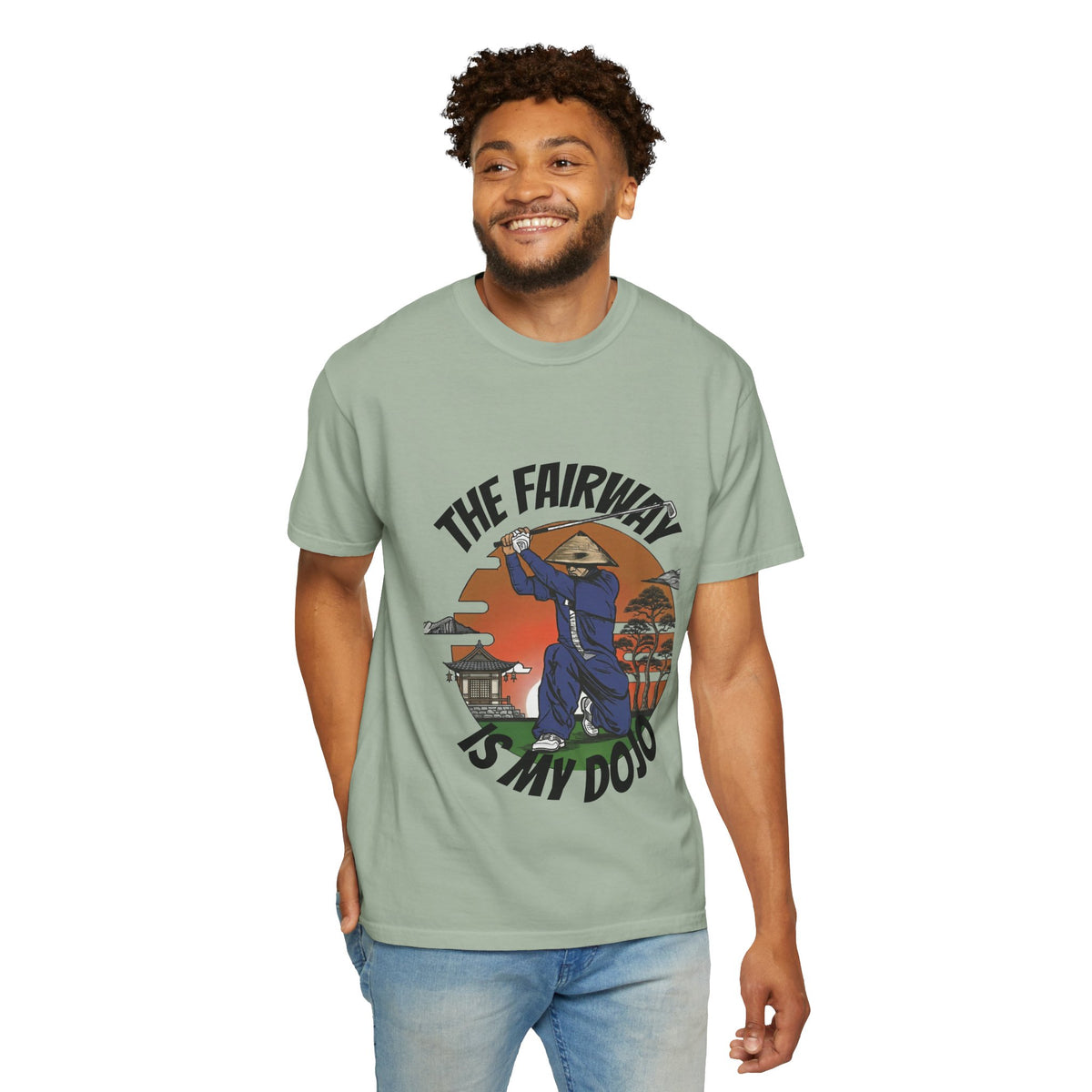 Golf Samurai T‑Shirt — “The Fairway Is My Dojo” Vintage Golf Tee