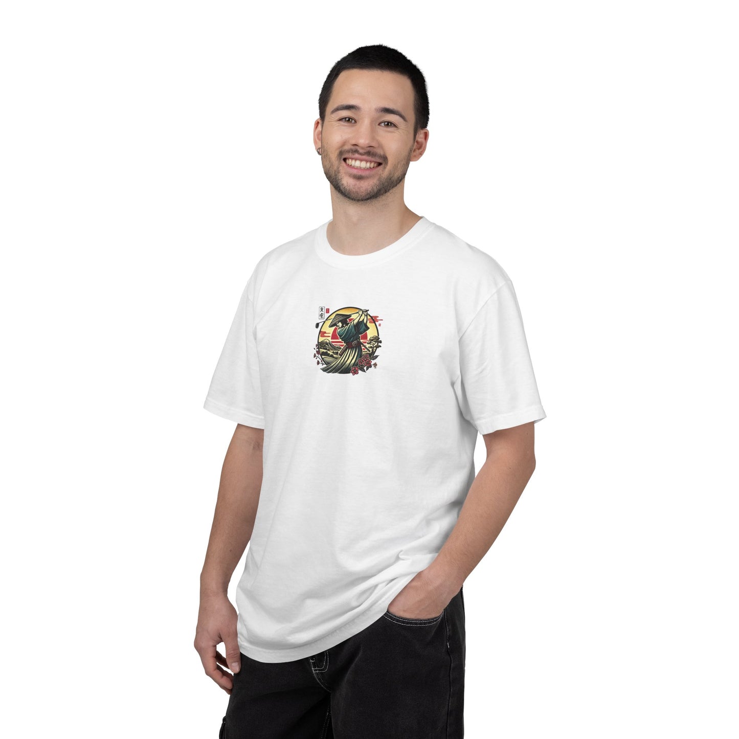 Samurai Sunset T-Shirt — Japanese Warrior Graphic Tee