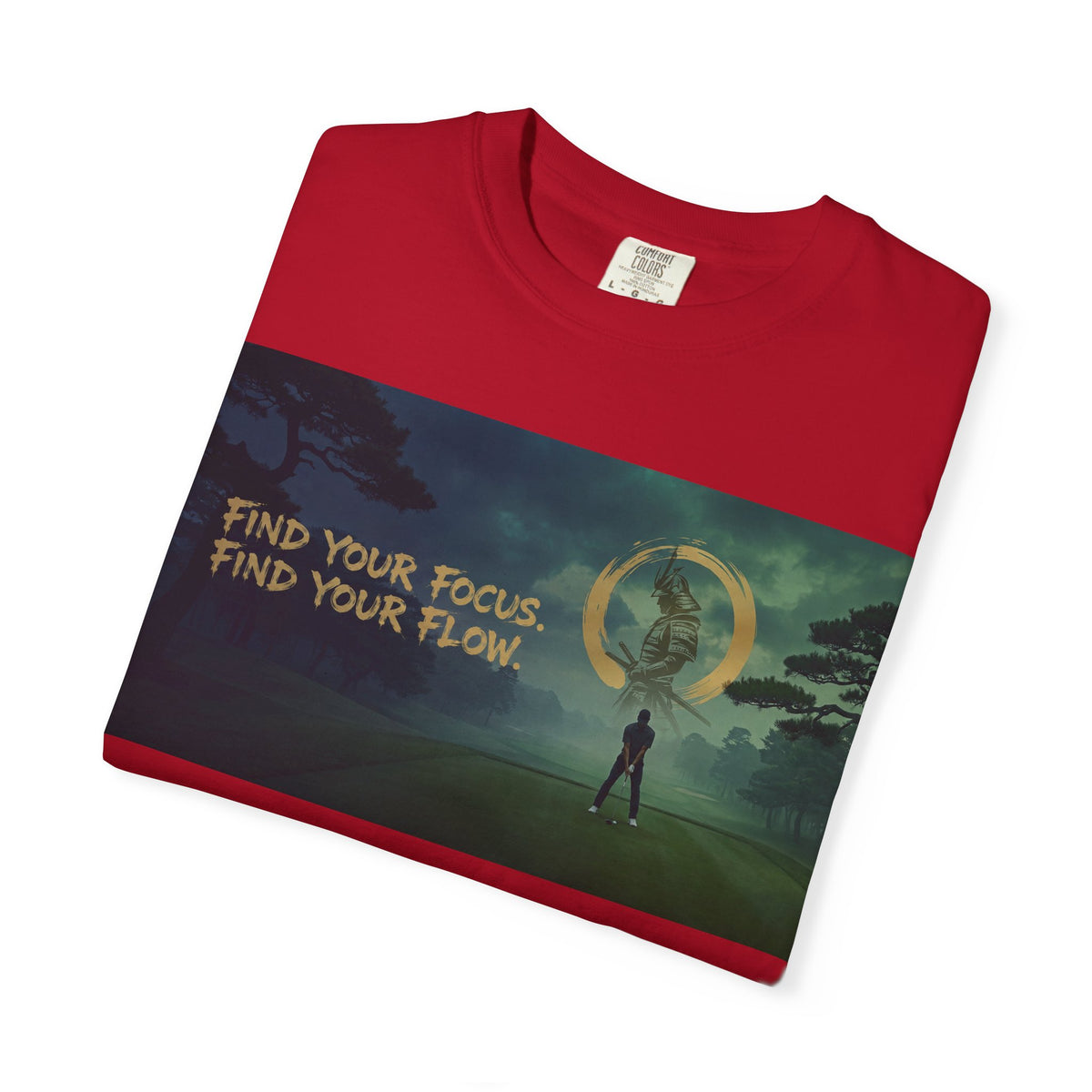 Find Your Focus Motivational Golf Course Graphic T-Shirt