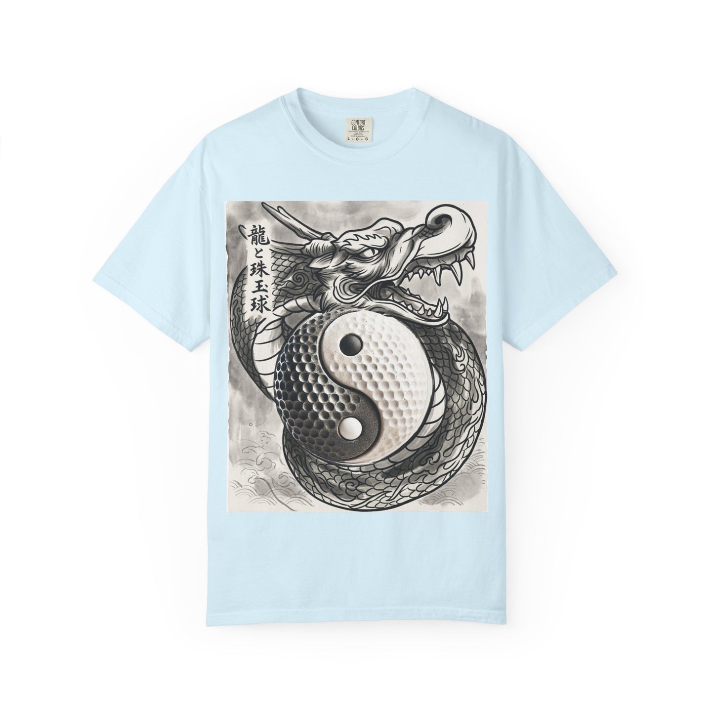 Zen Spot Golf Custom Yin Yang Golf Ball Dragon Graphic T-Shirt