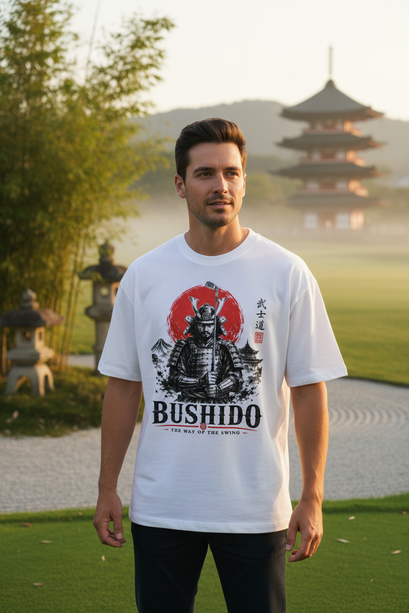 Samurai Warrior Golfer - zen golf course lifestyle