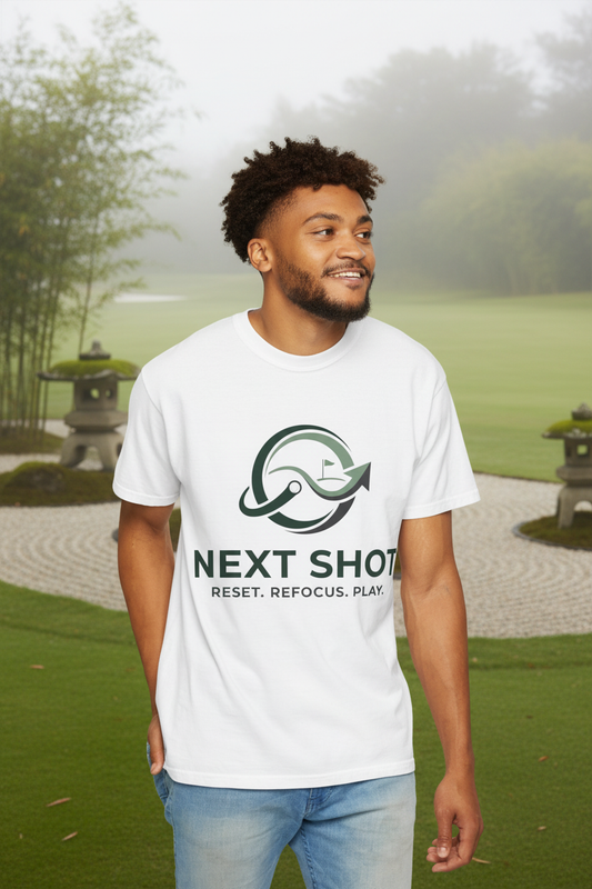 Next Shot Tee Reset Refocus Play - zen golf course lifestyle