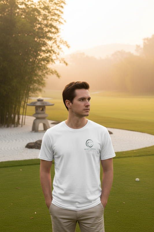 Enso Circle Golfer Tee - zen golf course lifestyle